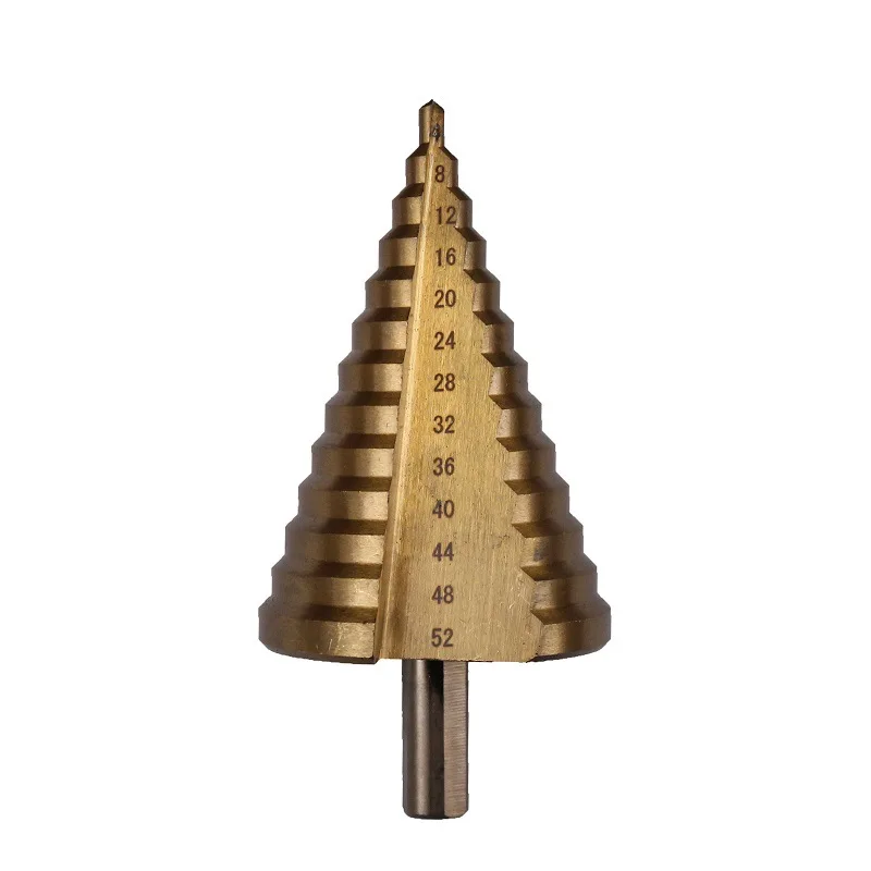 

4-52mm Step Cone Drill Bits for Metal Drilling Power Tools for Woodworking Triple-cornered Handle Core Drill Bits Cutters