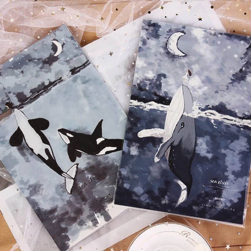 

1set/lot Chinese Style Beautiful Floating Forest Big For Postcard Kids Gift School Envelopes For Invitations