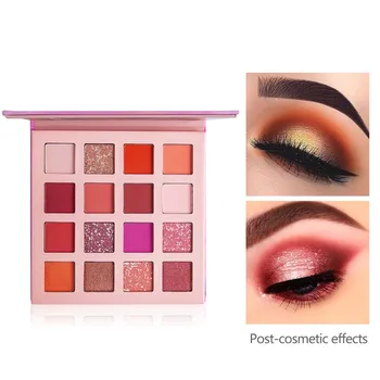 

16 Colors Shimmer Glitter Eyeshadow Palette Makeup Shimmer Matte Long Lasting Elegant Temperament Charming And Generous Afford