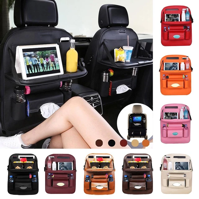 Sac de Rangement pour Siège Arrière de Voiture, avec Table Pliable, Support  de Tablette, Boîte à Mouchoirs, Accessoires de Protection - AliExpress