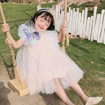 

ZMHYAOKE 2020 NEW Summer Baby Girls Casual Dresses Fashion Beach Christmas PARTY Dress Girl Thanksgiving Girls Princess Dress