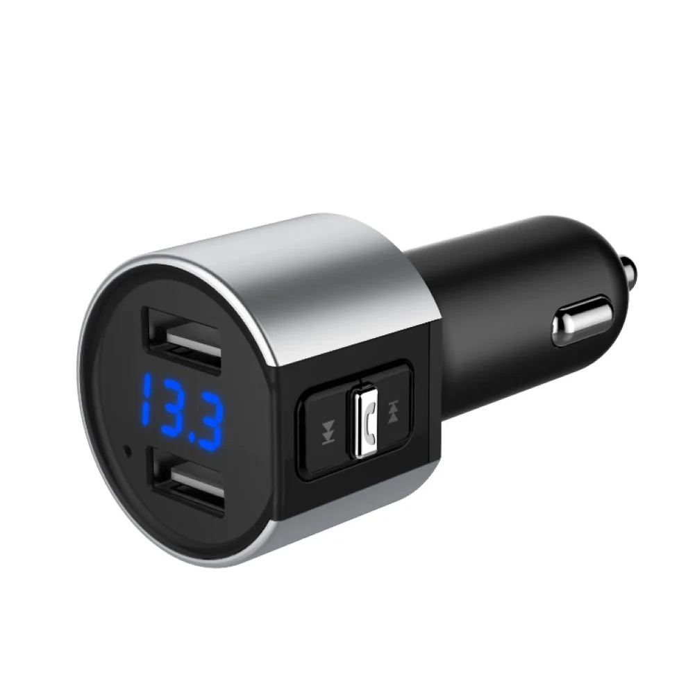 Usb Автомобильное зарядное устройство C26S автомобильное умное Bluetooth 4,2 Hands-free двойной USB порт 3.4A зарядное устройство музыкальный плеер