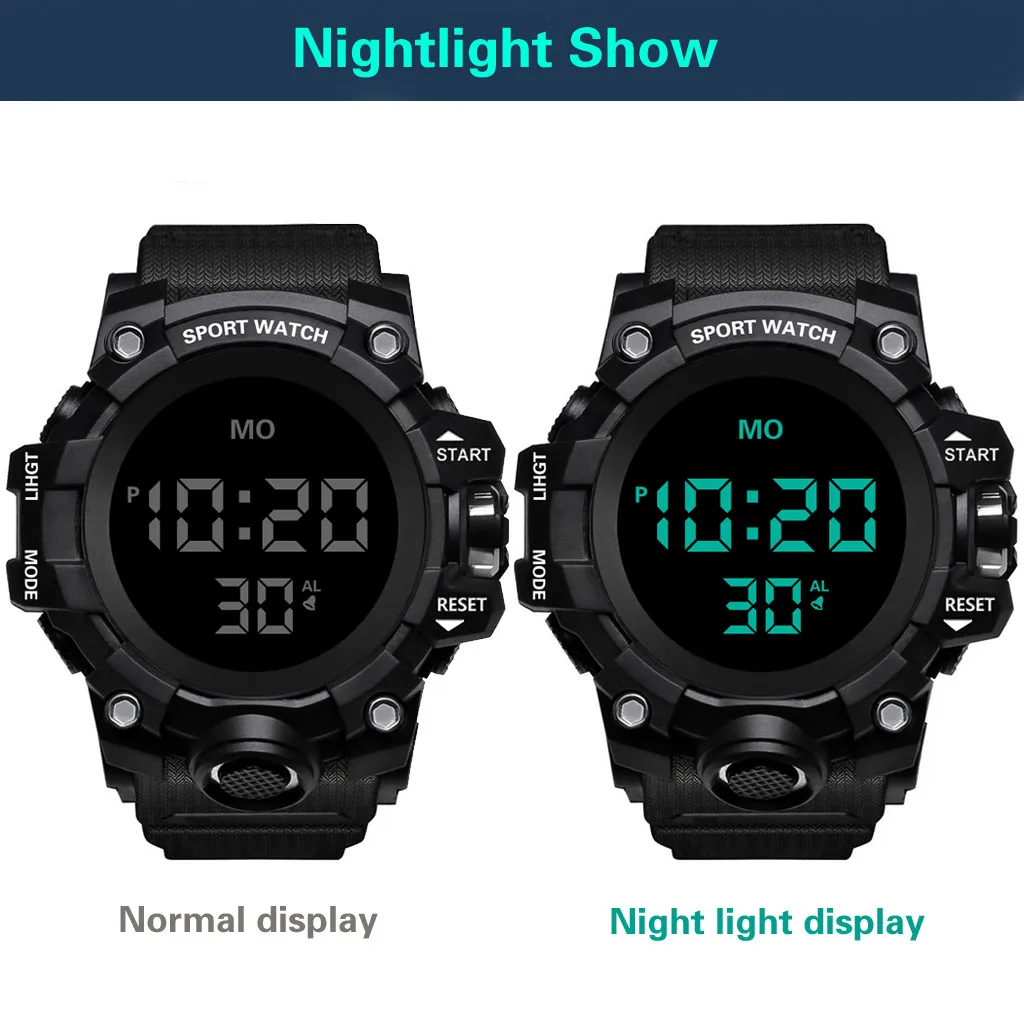 relogio digital reloj mujer women watches Luxury Mens Digital LED Watch Date Sport Men Outdoor Electronic Watch