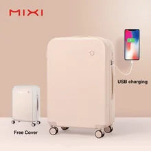 Mixi умный чехол для костюма с зарядкой через usb для путешествий, багаж для мужчин и женщин, чехол на колесиках, чемодан на колесиках, Спиннер, колеса, замок TSA, крышка