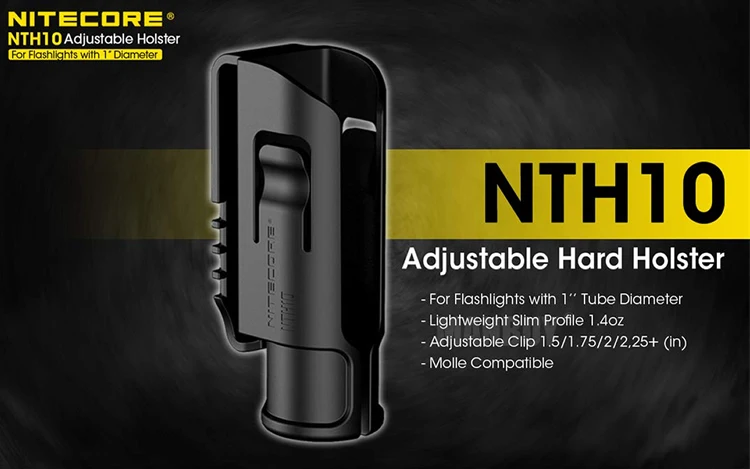 Оригинальные Torchs аксессуары NITECORE NTH10 кобура Универсальный держатель для 25,4 мм фонариков пояс для охоты