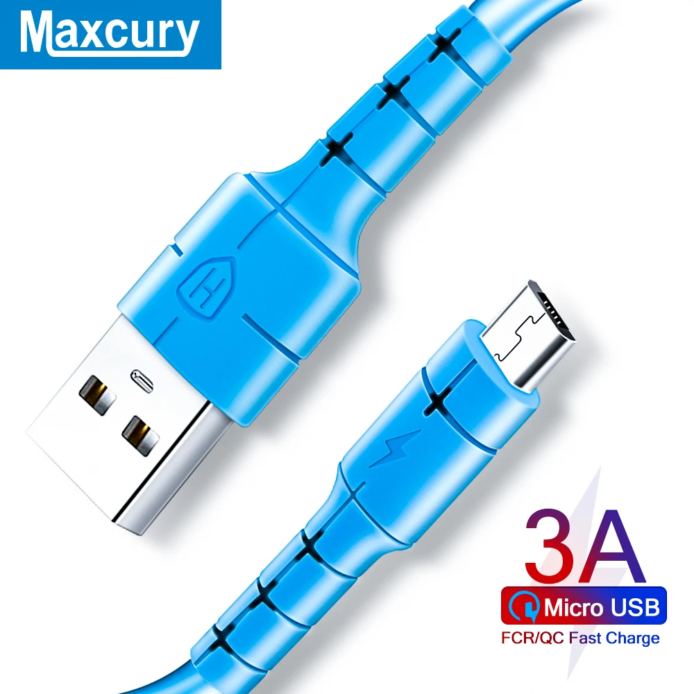 MAXCURY Micro USB кабель 3а удлиненный 3 м для быстрой зарядки Samsung S7 S6 Удлинительный HUAWEI HONOR|Кабели мобильных