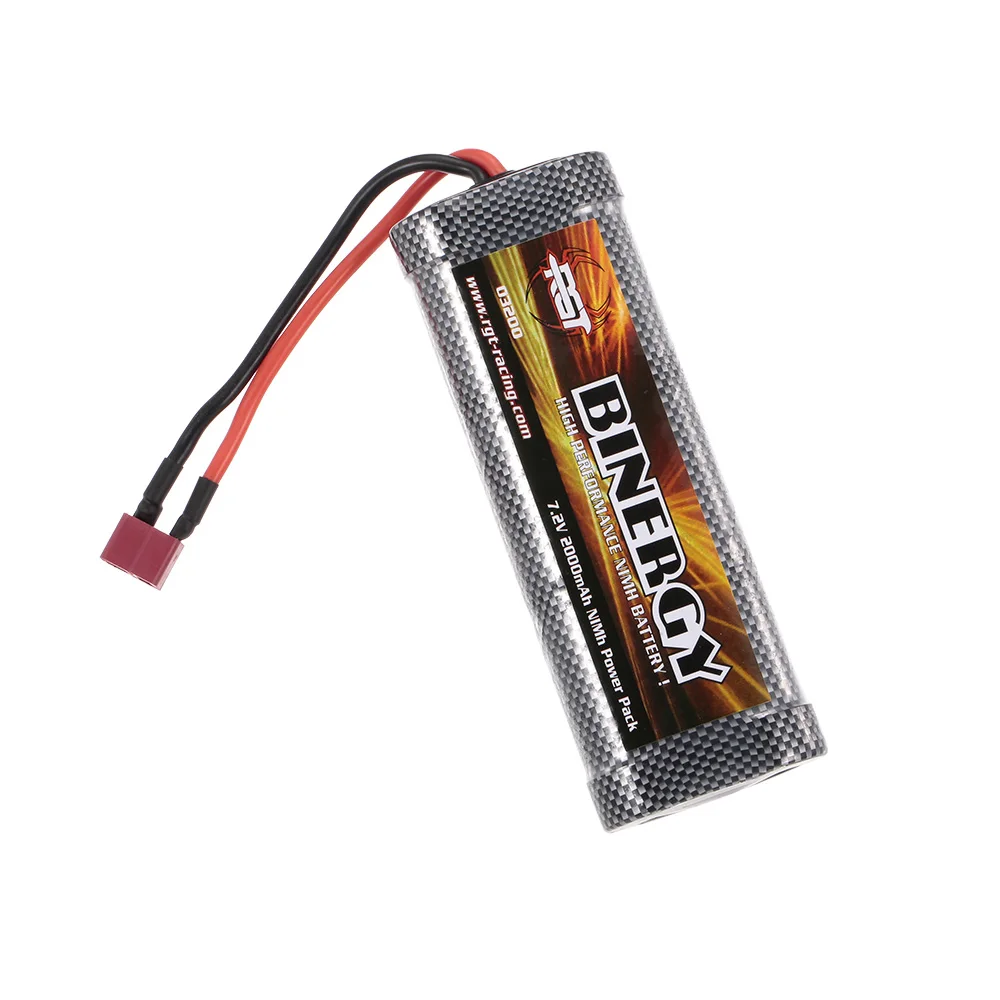 

7.2V 2000mAh NI-MH Battery T Plug for HSP RGT 86100 94123 94111 RC Crawler Car Climbing Car