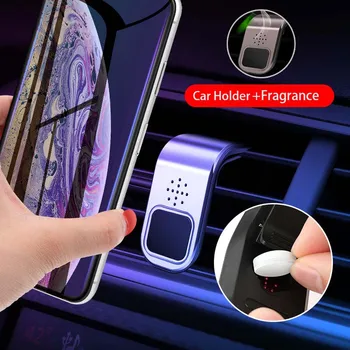 

Universal Car Phone Clip Holder Stand for Iphone Samsung Xiaomi New Air Freshener for Car Smartphone GPS Magnet Holder Stand