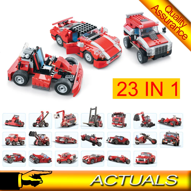 

Technic 23 In 1 Super Speedster Building Blocks Creator Model Bricks Toys Compatible Legoland 5867 Decool 3110