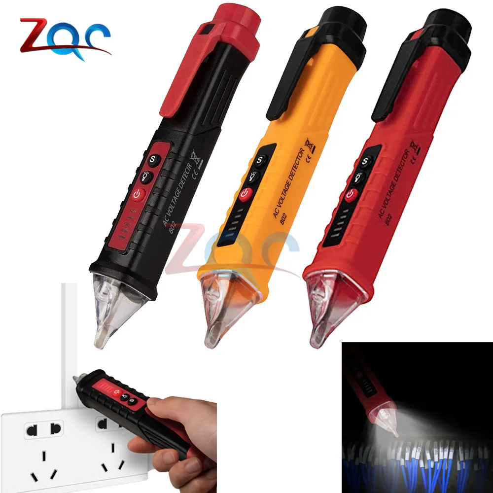 LED Digital 12V1000V AC Voltage Detectors NonContact Socket Wall