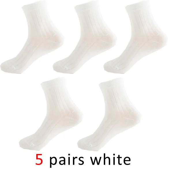 VERIDICAL, хлопковые мужские короткие носки, деловые, хорошее качество, 5 пар/лот, werk sokken, рабочие носки, Чулочные изделия, meias masculino popsockets - Цвет: Белый