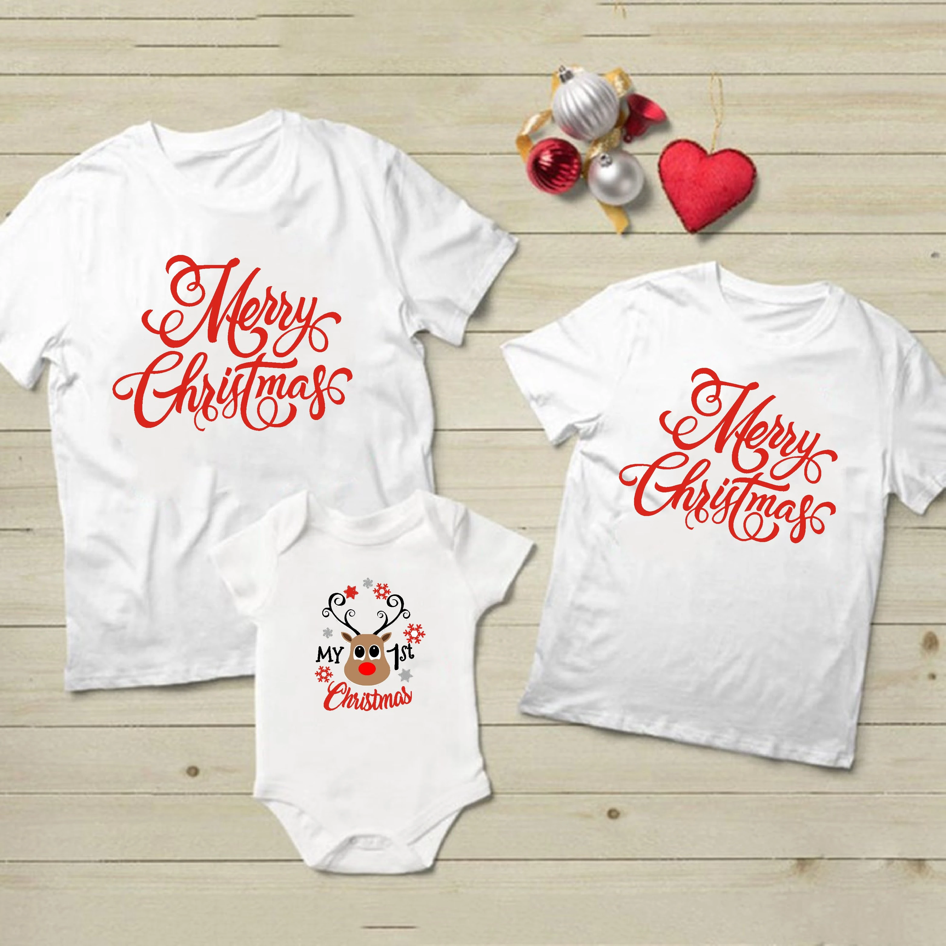 Mum dad and baby christmas outfits Clearance