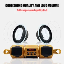 Motorcycle Bluetooth Speaker 12V Motorcycle MP3 Music Player Bluetooth Stereo Speaker FM Radio With LED Display Waterproof