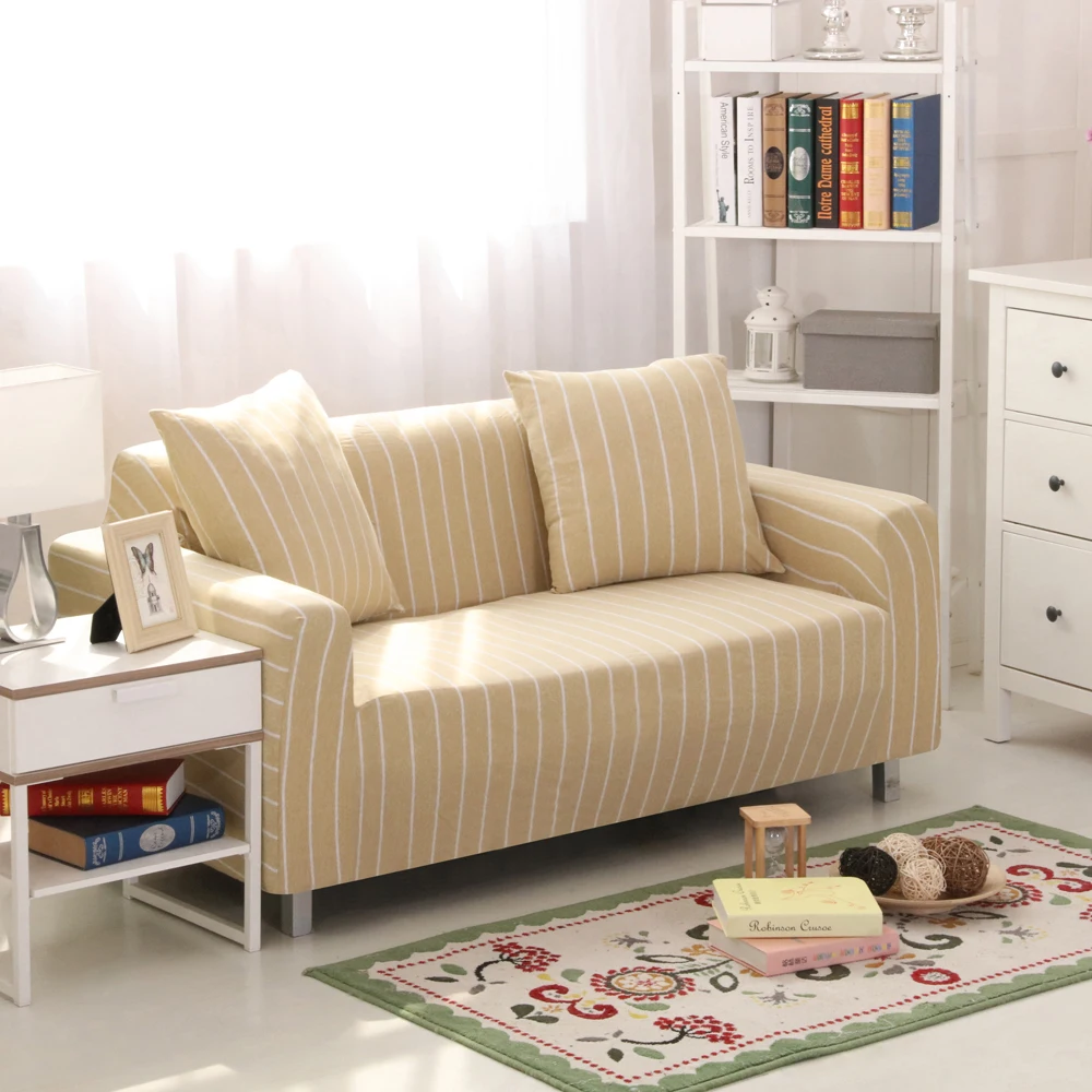 Полоса slipcovers диван крышка плотно Обёрточная бумага все включено секционные эластичный чехол для дивана Чехол Диван Полотенца для Гостиная 1/2/3/4 сиденья - Цвет: 4