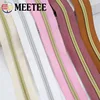 Meetee 4/8Meters 5# Nylon Coil Code Zippers Decor DIY Sewing Bags Purse Garment Zip Material Accessories Colorful Available ► Photo 3/6