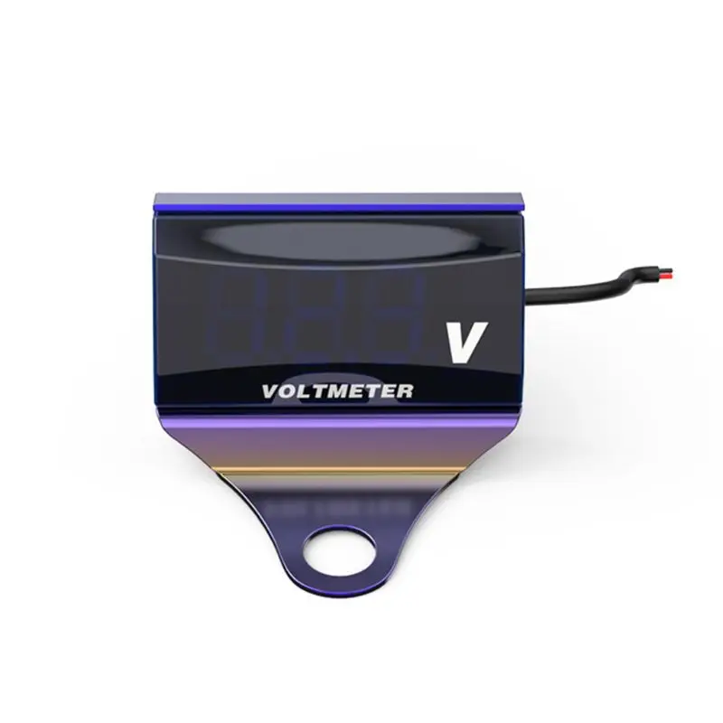 2 8V-150V LED Digital Display Voltmeter Car Motorcycle Voltage Volt Gauge Panel Meter With Bracket G8TE - Цвет: 2