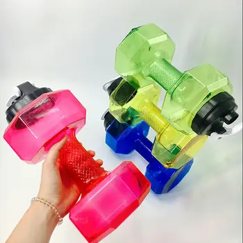 

Sport Water bottle 2.2L Dumbbell Shaped Kettle Outdoor Sports Camping Hiking Cycling Plastic Large Capacity Sport Water Bottle