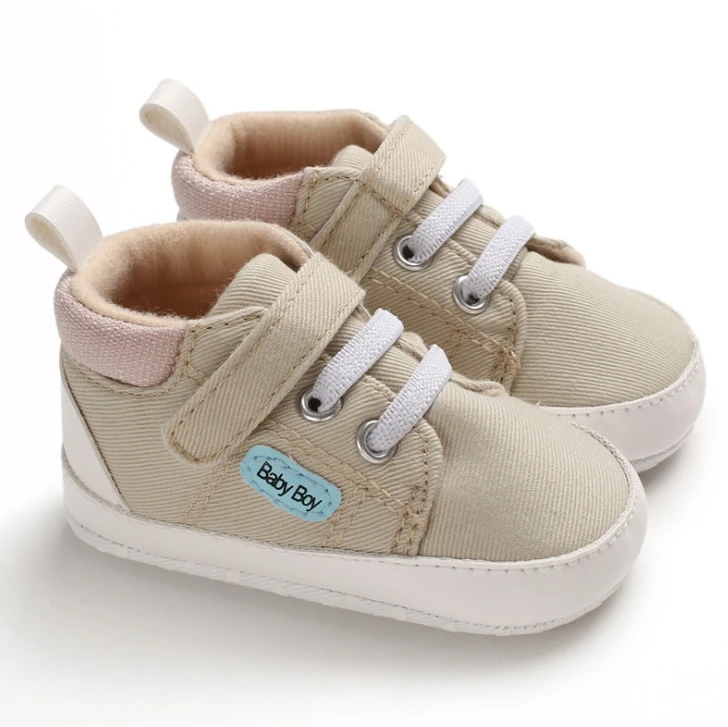 E& Bainel/обувь для мальчика, классические парусиновые спортивные сникерсы на мягкой подошве, противоскользящая обувь для новорожденных мальчиков, мягкая детская обувь для первых шагов - Цвет: mise baby boy