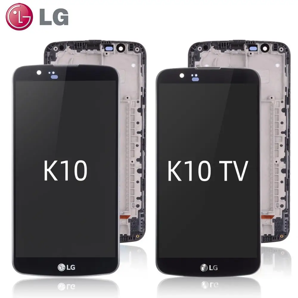 Pаспродажа Дисплей для LG K10 K10 TV K410 K430 K430DS K420N 420N K10 Lte LCD в сборе с тачскрином на рамке Оригинал Черно белый