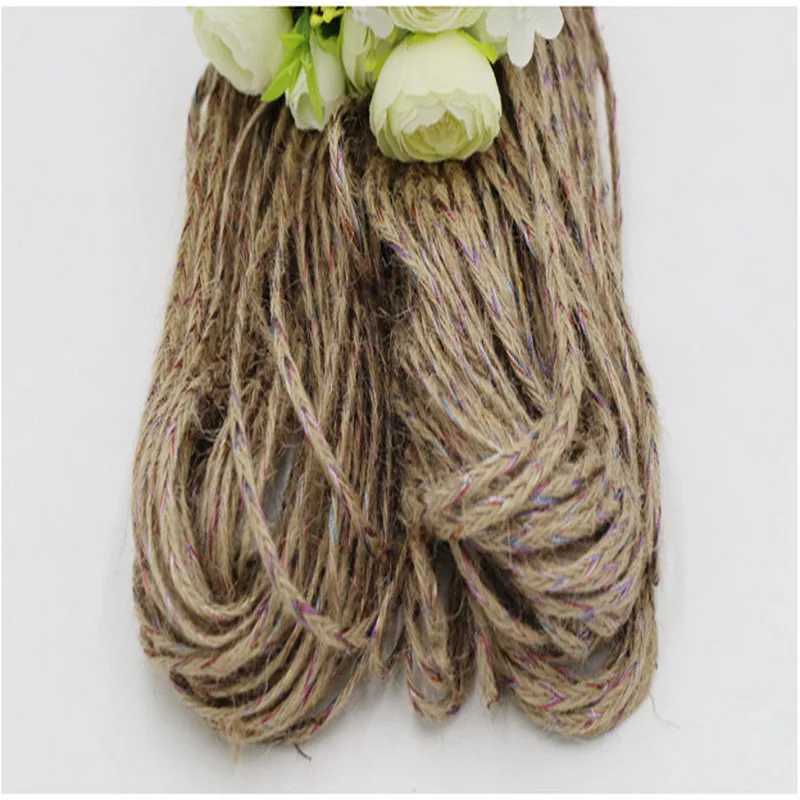 

5mm &100yd White Brown Braided Cotton Rope Twisted Cord Rope DIY Craft Macrame Woven String Home Textile Accessories Craft Gift