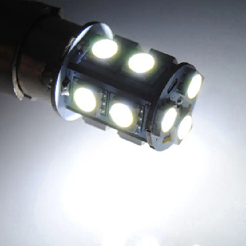 Edislight 10 шт. белый цвет 1156 светодиодная лампа фонарь заднего хода 13SMD Ba15s P21W автомобильный резервный свет DRL дневное время ходовой свет 12 В