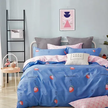 

Bedding Set Strawberry Print 3D Printed Duvet Cover Set Twin Full Queen King Double Sizes Comforter Bedclothes Juego De Cama