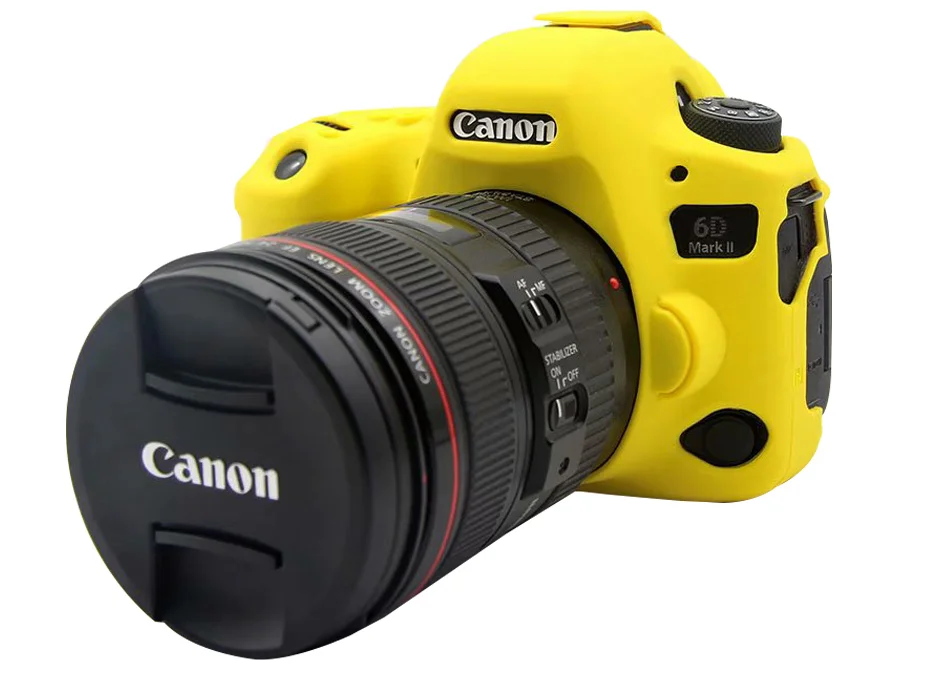 TENENELE Мягкий силиконовый чехол для Canon EOS 6D Mark II 2 цвета резиновый защитный чехол для корпуса для Canon 6D2 сумки для камеры аксессуары