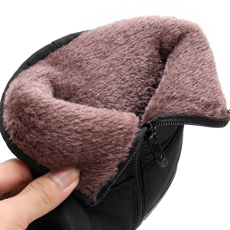 Women's Shoes Winter Boots Warm Fur Plush Lady Casual Shoes Fashion Women Warm Sneakers Zapatillas Mujer Platform Snow Boots