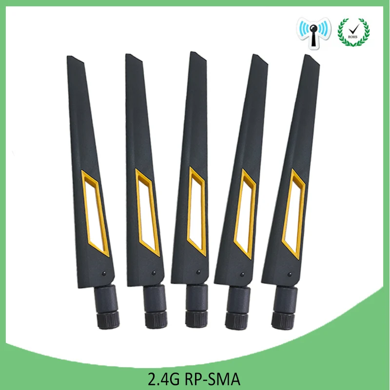 2.4GHz 5.8Ghz Antenna real 8dBi RP-SMA SMA MALE Connector Dual Band wifi Antena 2.4G 5.8G SMA female wireless router 2.4 5.8 ghz best antenna for bobcat miner Communications Antennas