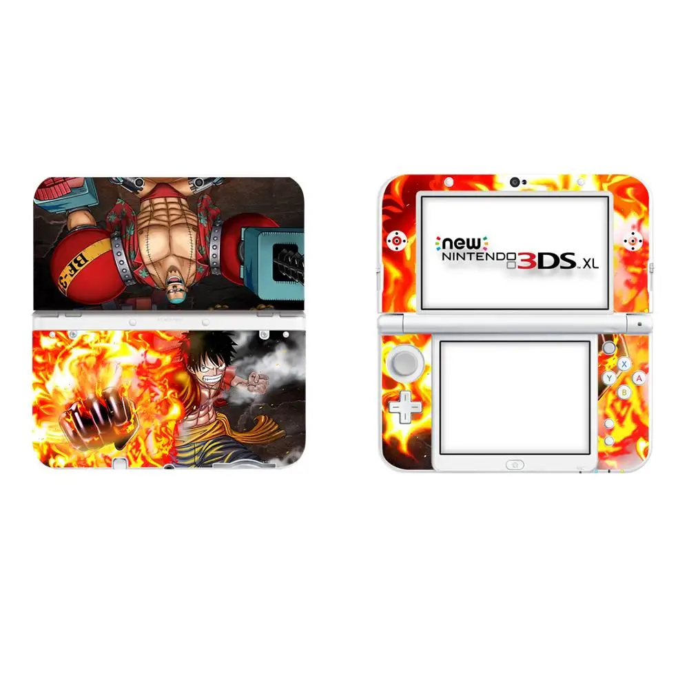 Аниме Одна деталь Луффи виниловая наклейка кожи Стикеры для нового 3DS XL LL шкуры Стикеры s для нового 3dsll Винил Защитная Наклейка