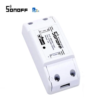 

Sonoff Basic R2 Wifi Timer Smart Switch Support eWelink APP Wireless Home automation Compatible with Google Home Alexa amazon