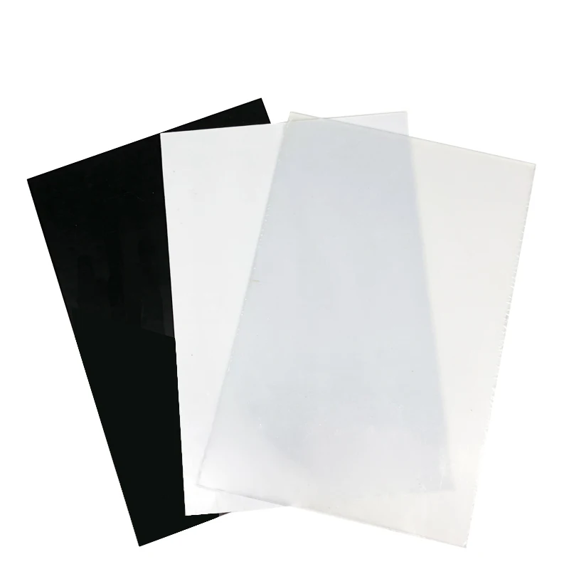 ABS Plastic Sheet Panel White/Black DIY Model Craft 1mm~5mm Thick Choose Sizes 