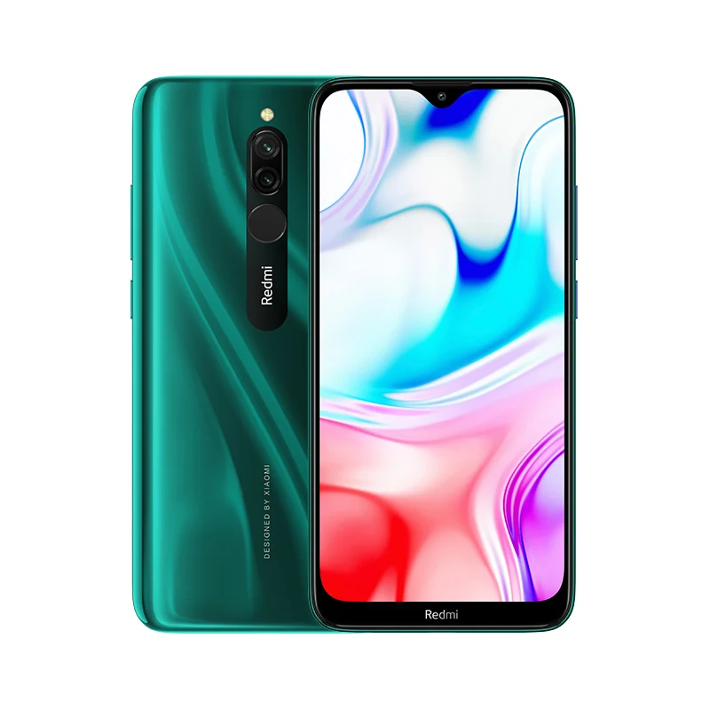 Green Мобильный телефон Xiaomi Redmi 8 с глобальной прошивкой, 3 ГБ, 32 ГБ, Восьмиядерный процессор Snapdragon 439, двойная камера 12 Мп, 5000 мАч, большой аккумулятор, мобильный телефон - Цвет: Green