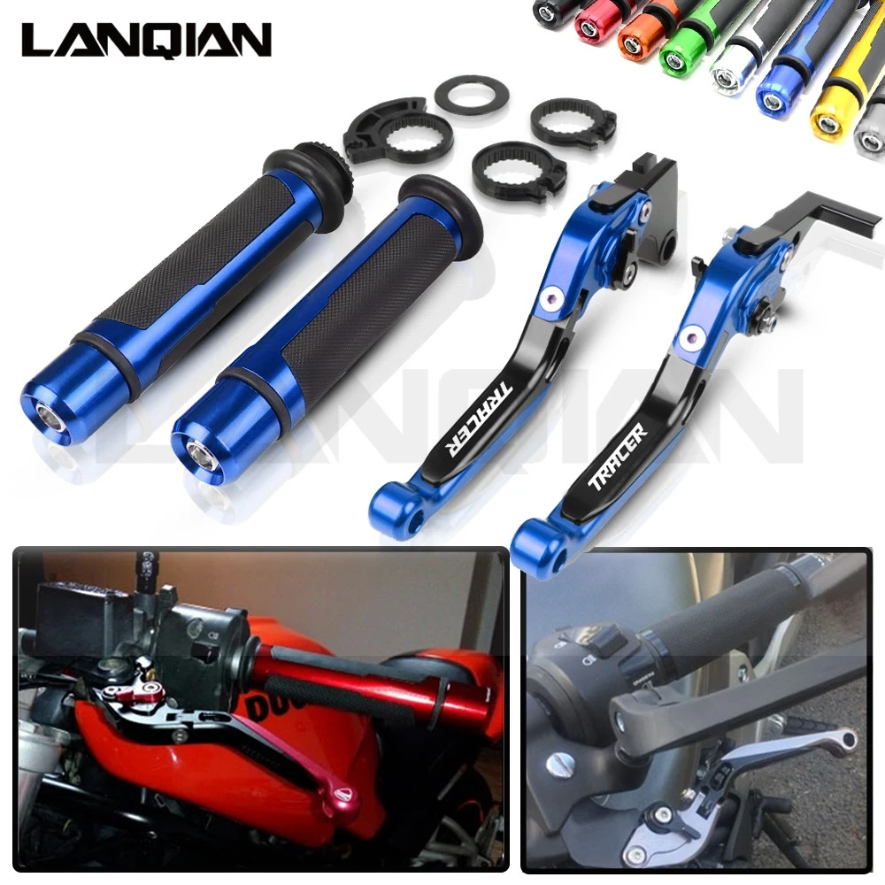 

For Yamaha MT09 MT07 TRACER Motorcycle Brake Clutch Lever & 7/8 Handlebar Grips MT-09 MT07 TRACER 2014 2015 2016 2017 2018 2019