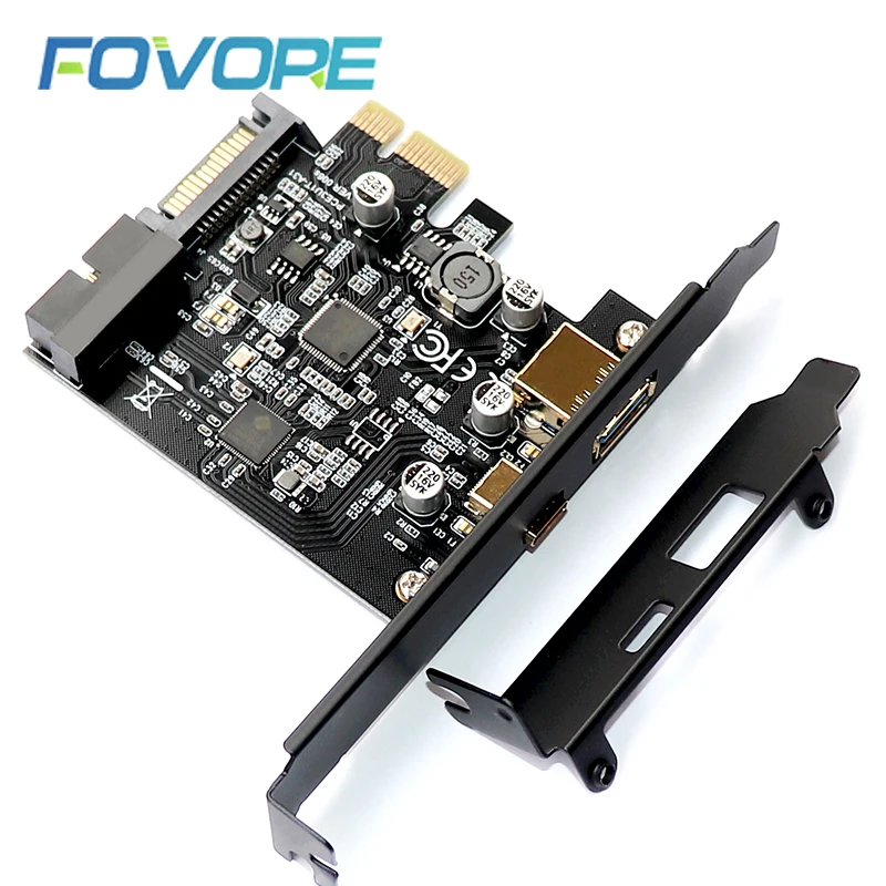 PCI e to USB 3.1 GEN 1 (5Gbps)(USB Type C +USB Type A w/ Internal 19Pin USB 3.0 Dual Port) PCI Express Card|Add On Cards| - AliExpress
