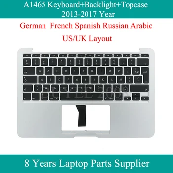 

Original A1465 Top Case For Macbook Air A1465 Topcase US UK FR SP RU German French Spanish Russian Keyboard Backlight 2013-2017