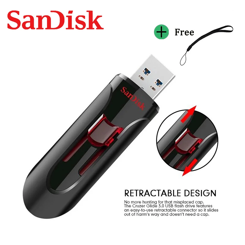 Флеш-накопитель SanDisk CZ600 USB флеш-накопитель 128 ГБ 64 32 16 256 3 0 USB-карта диск памяти для