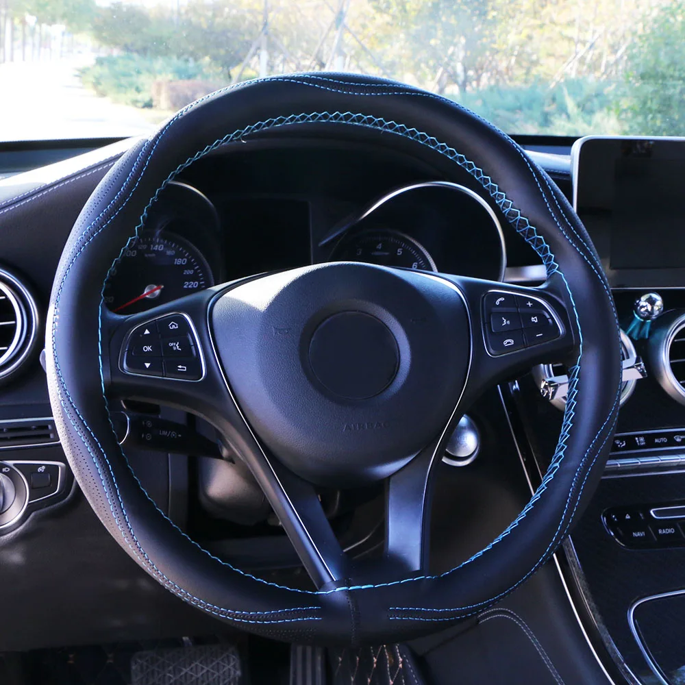 Steering Wheel Cover Car Steering Wheel Cover 38cm Three-dimensional Breathable Anti-slip
