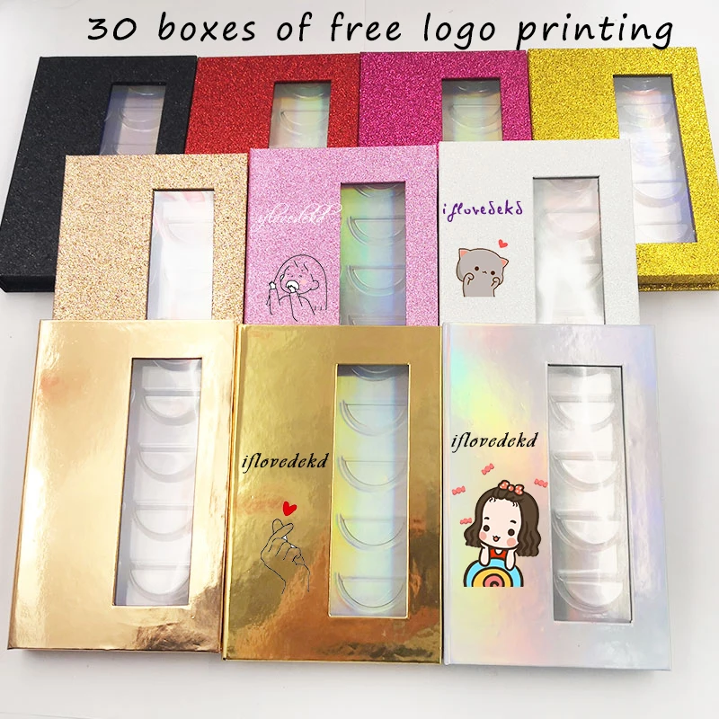 

iflovedekd wholesale 5pairs /1set Create your own brand empty box private label custom packaging box