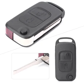 

2 Button Car Key Shell Case Black for MERCEDES BENZ A C E S Class W168 W202 W203 W210 W461 Universal