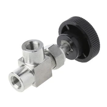 

1/8" BSP Equal Female Thread 304 Stainless Steel Flow Control Shut Off Needle Valve 50PB
