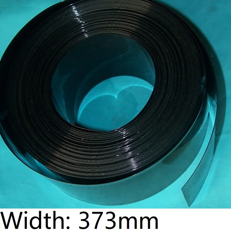 

Width 373mm PVC Heat Shrink Tube Dia 238mm Lithium Battery Insulated Film Wrap Protection Case Pack Wire Cable Sleeve Black
