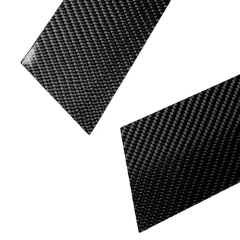 

Set Window Pillar cover Car Auto Wear-resistant Carbon Fiber Black Trim Useful