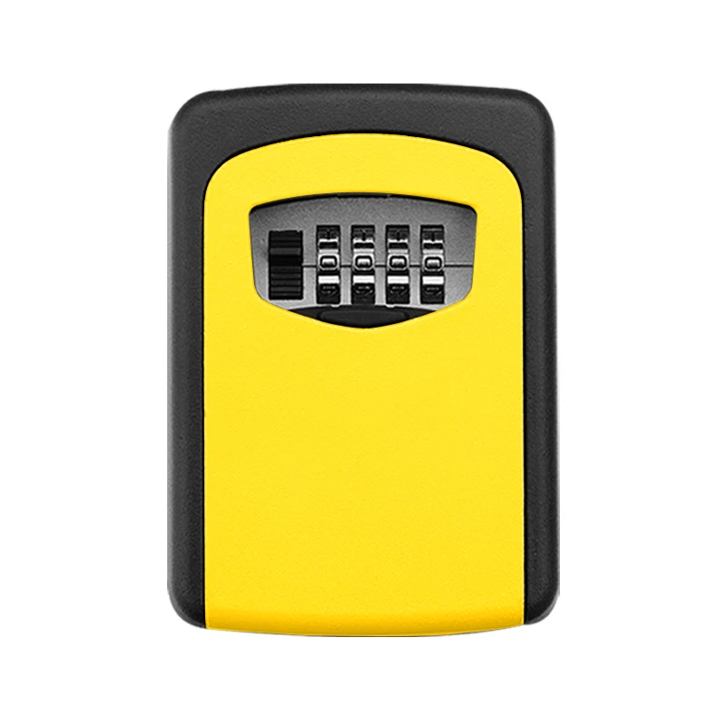

Key Safe Box Outdoor Digit Wall Mount Combination Password Lock Aluminum Alloy Material Keys Storage Box Security Safes
