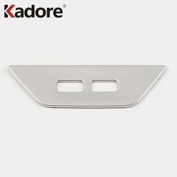 

For Volkswagen T-Roc TROC 2017 2018 2019 Stainless Steel Car Switch USB Power Charge Cover Trim Panel Frame Interior Accessories
