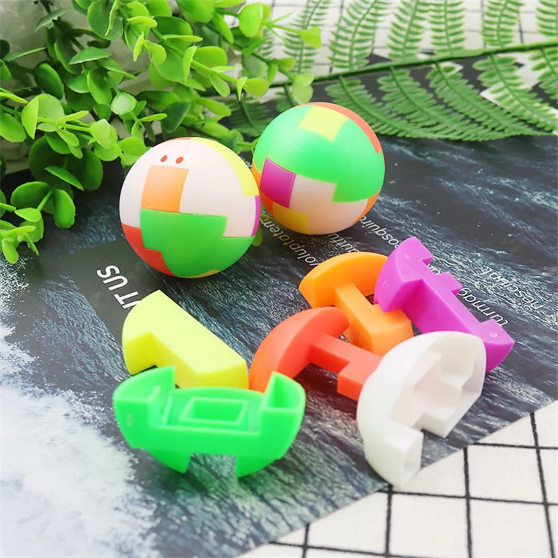 Creative Intelligence Assembled Ball Children Puzzle Toys Nostalgic Classic Assembly Magic  Cube Ball learning Toys for Children newest yj ultra smooth magic cubes 57mm professional speed magic cube learning educational twist puzzle children toys