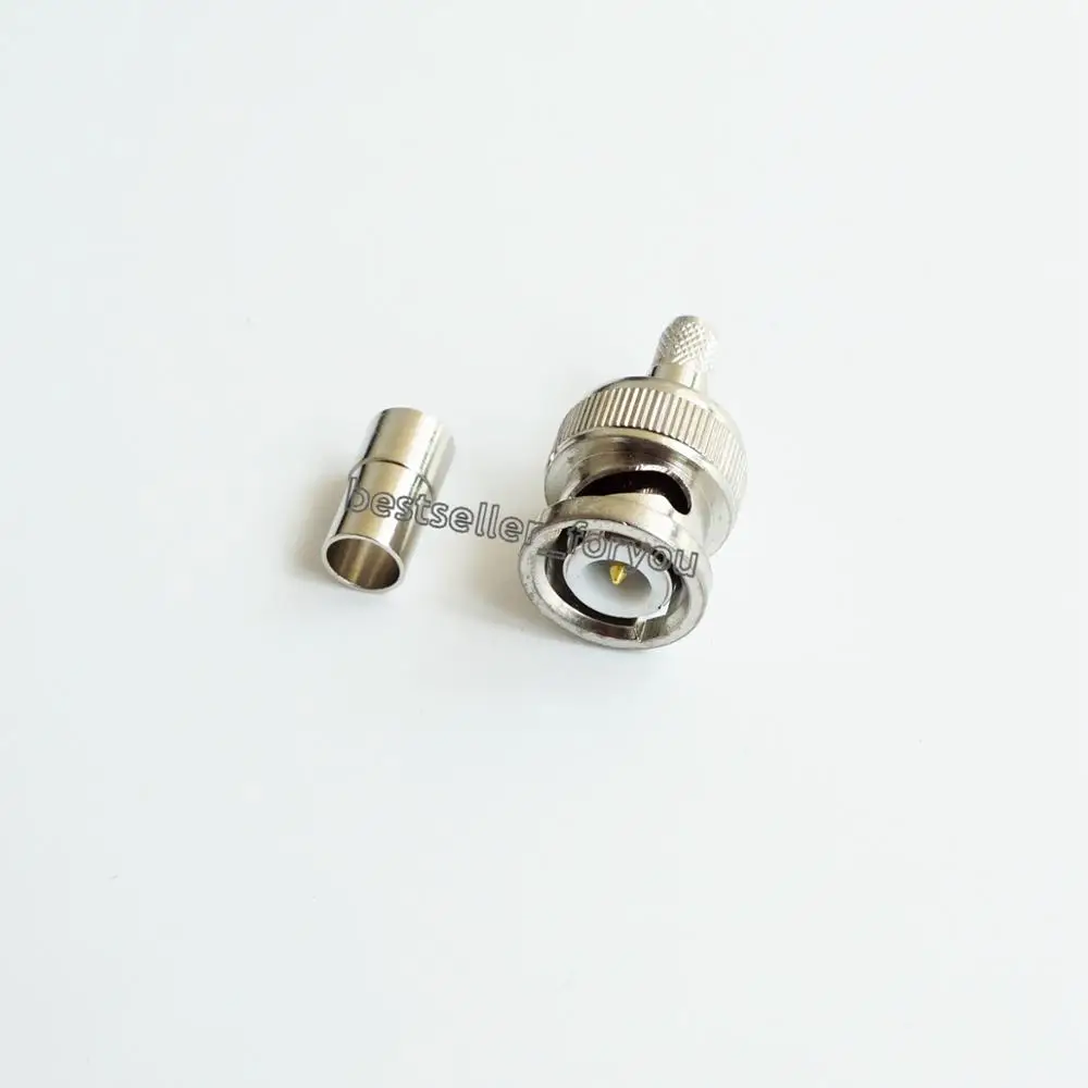 BNC male Q9 plug window crimp For RG58 RG142 LMR195 RG400 cable RF Connector | Обустройство дома