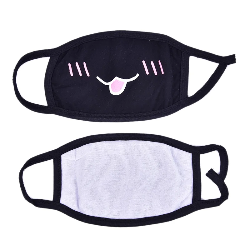 1 stücke Unisex Cartoon Lustige Zähne Brief Mund Maske Unisex Cartoon Baumwolle Halb Mund Gesicht Maske Anti-Staub Winter warm Masken
