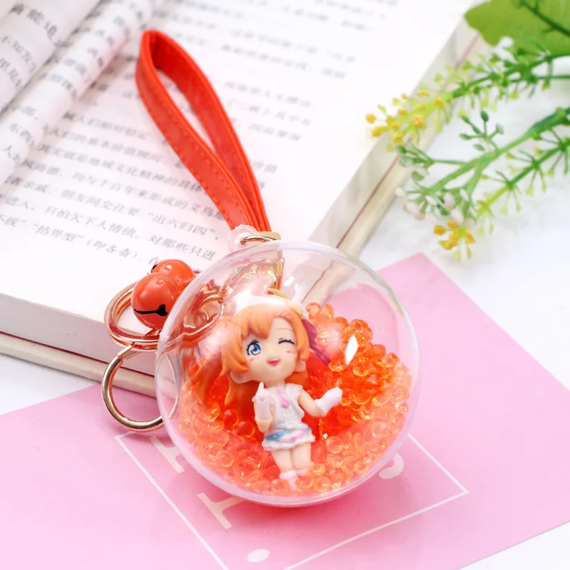 Сумка для ключей аксессуары Подвеска LoveLive красивая девушка хрустальный шар Кожа Веревка замша мульти-выбор