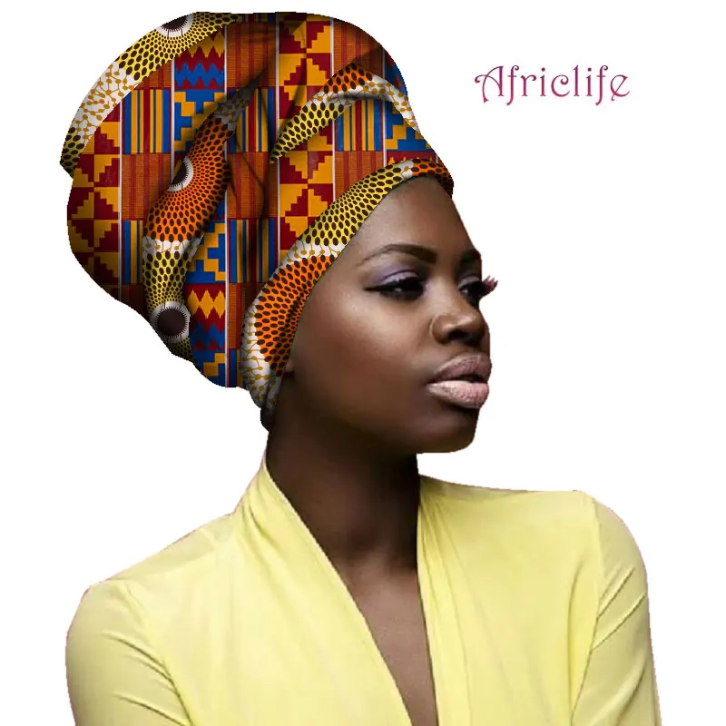 Африканский головной убор для вечерние специальные узоры Свадебный тюрбан